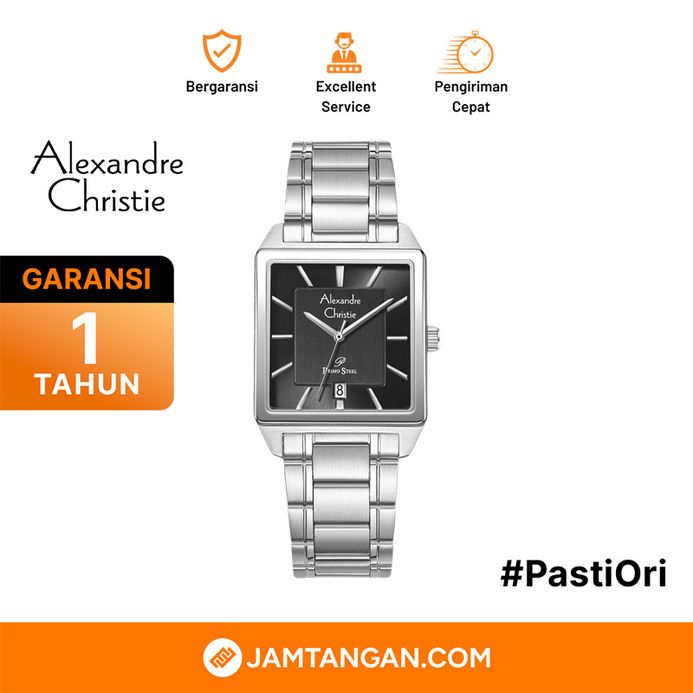 Alexandre Christie AC 1038 MD Tank — Dial Hitam
