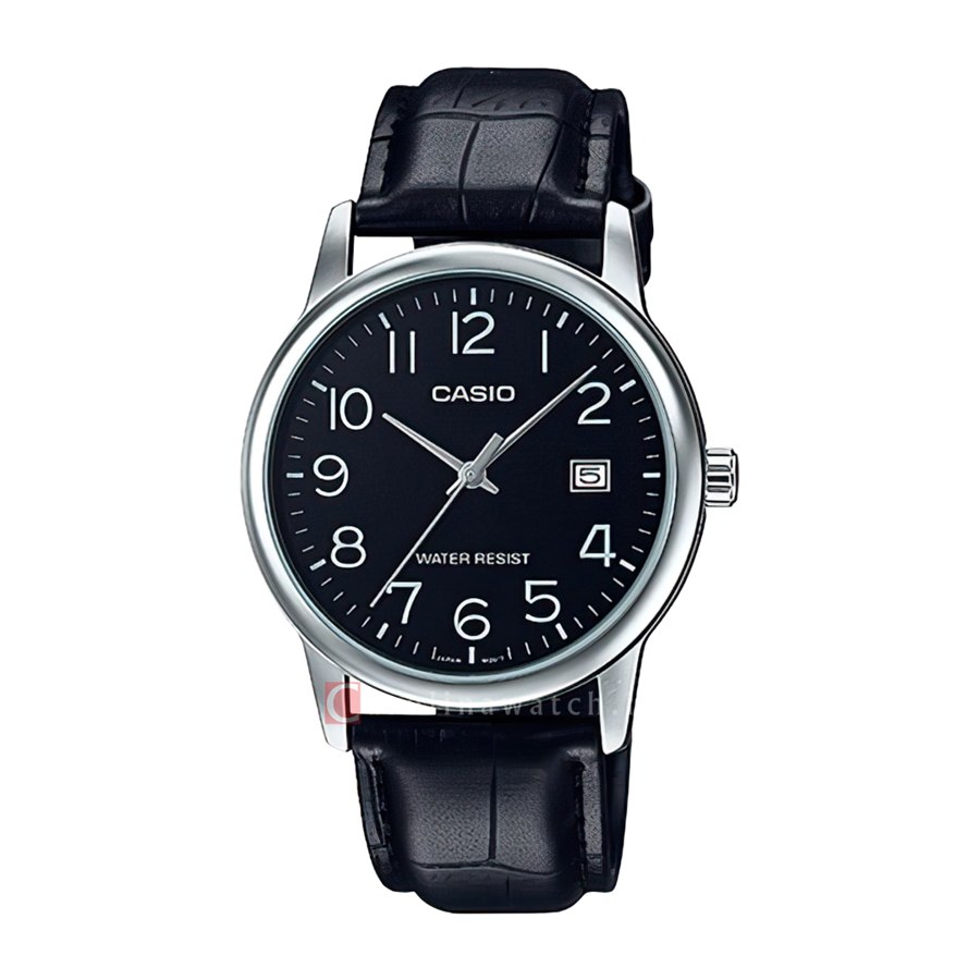 Casio MTP-V002L-1B — Dial Hitam
